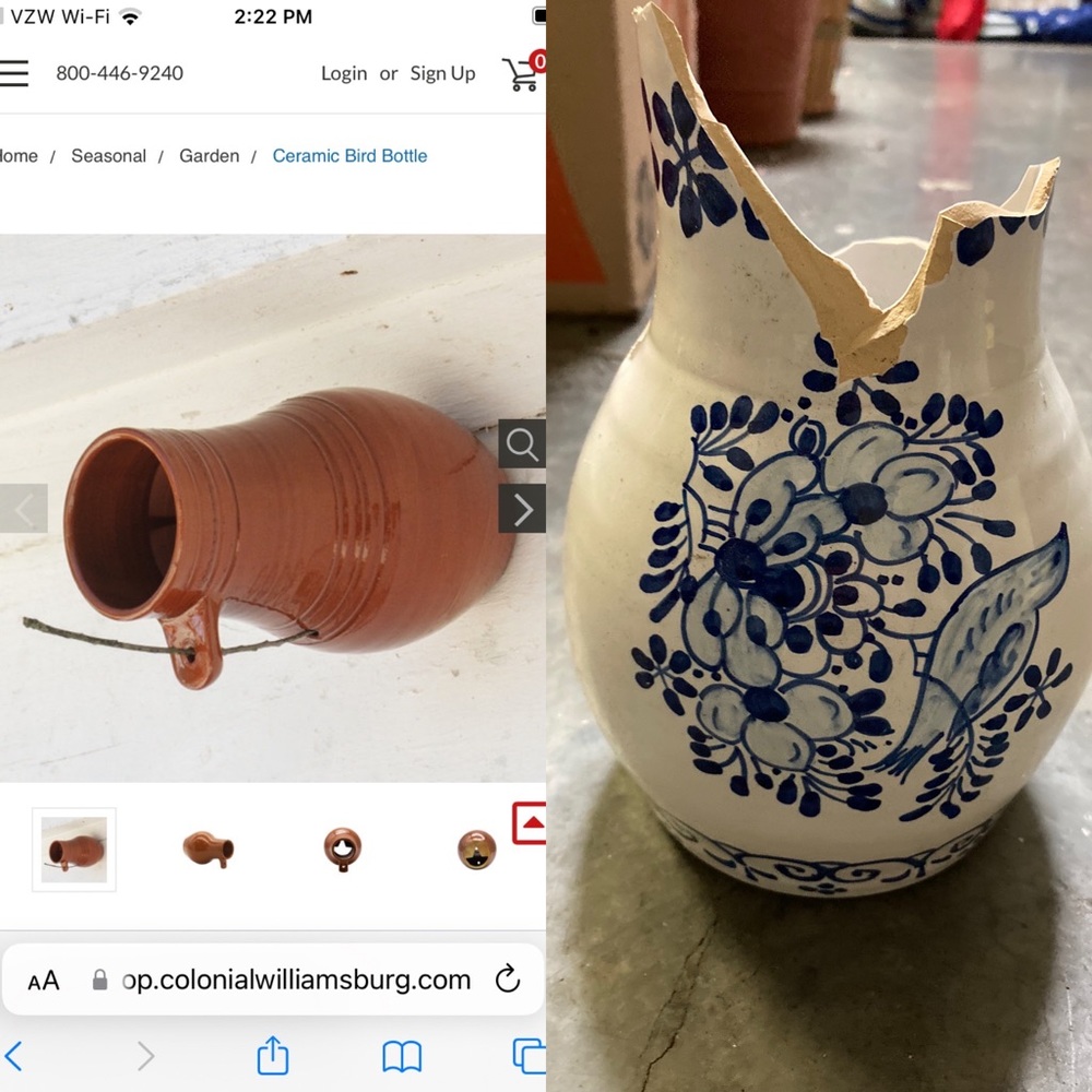 ISO Williamsburg Bird Bottle
